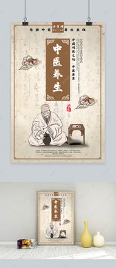 中醫養生文化復古風宣傳海報海報模板下載 千庫網